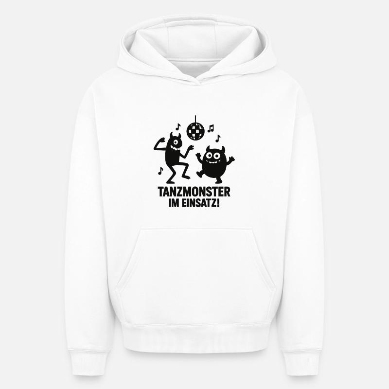 Tanzmonster Einsatz Disco - Oversized Heavyweight Unisex Hoodie - Weiß