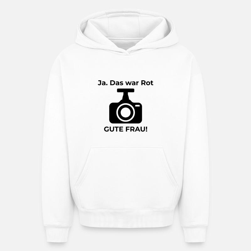 Dashcam Garmin Meme - Oversized Heavyweight Unisex Hoodie - Weiß