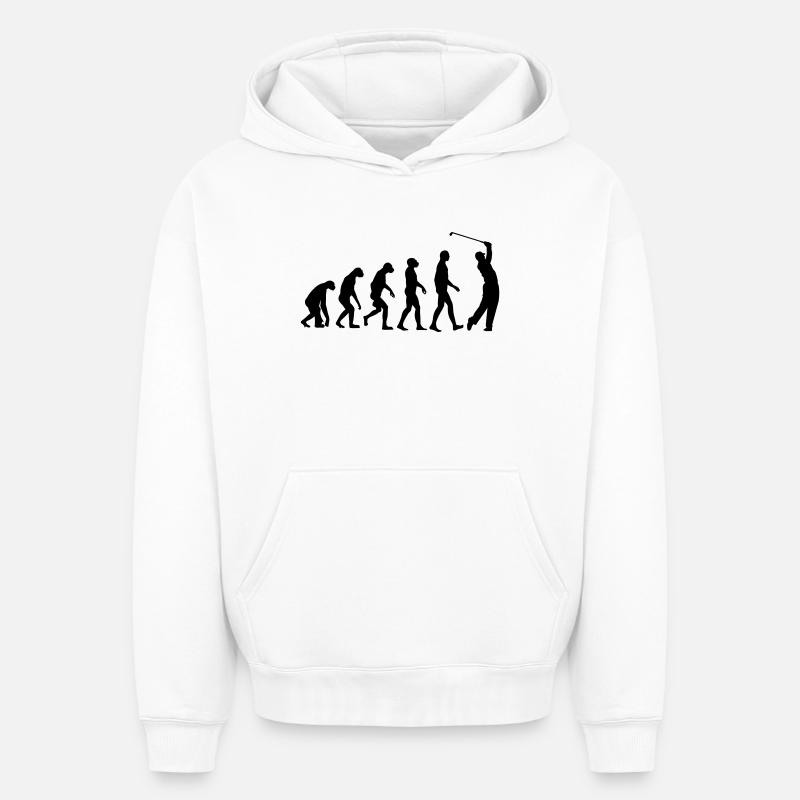 Golf Golf Evolution - Sweat à capuche unisexe oversize épais SPREAD - blanc