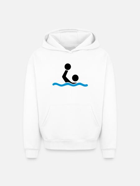water polo - Oversized Heavyweight Unisex Hoodie - white