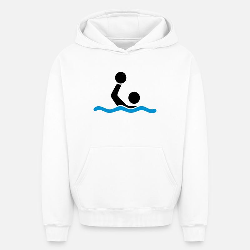Wasserball - Oversized Heavyweight Unisex Hoodie - Weiß
