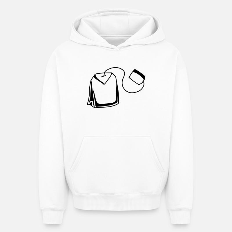 teebeutel - Oversized Heavyweight Unisex Hoodie - Weiß