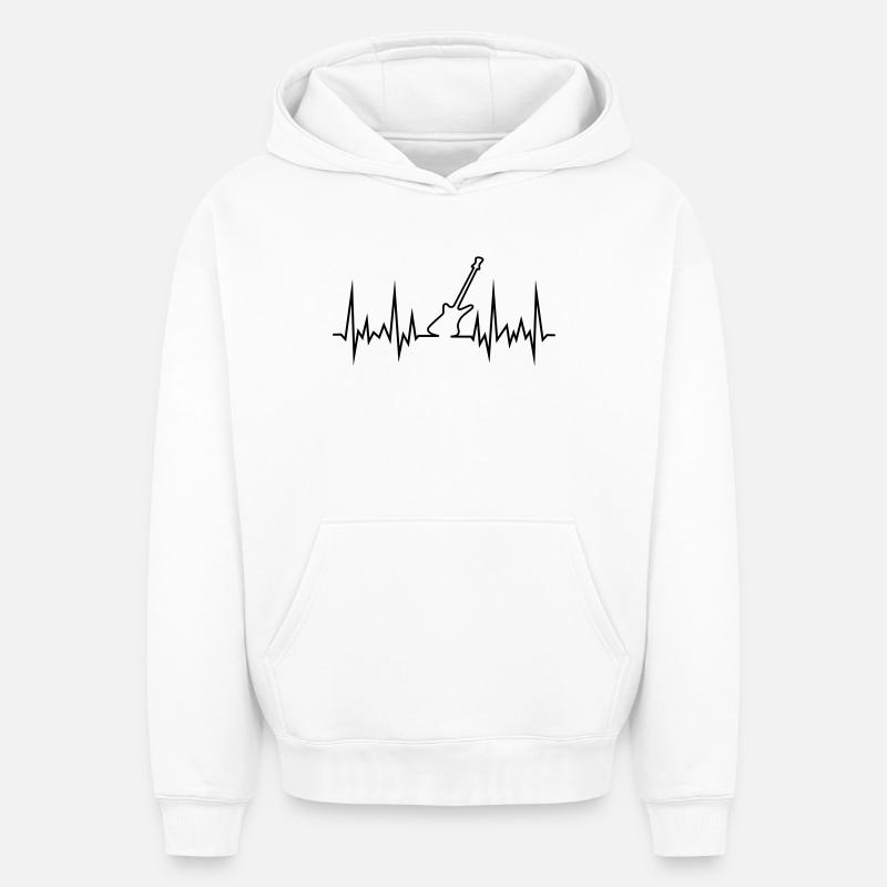 verbesserte_egitarre - Sweat à capuche unisexe oversize épais SPREAD - blanc