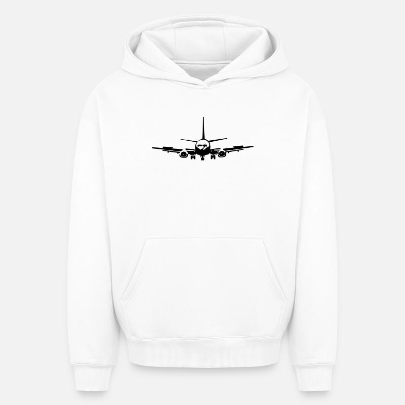 _737_1 - Sweat à capuche unisexe oversize épais SPREAD - blanc