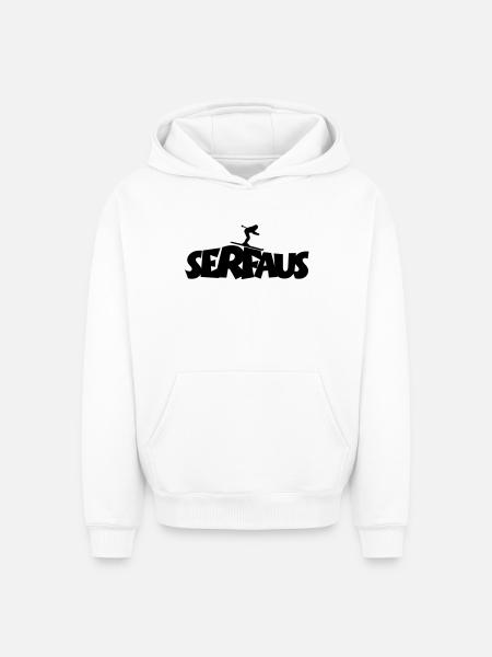 Serfaus Ski - Oversized Heavyweight Unisex Hoodie - white