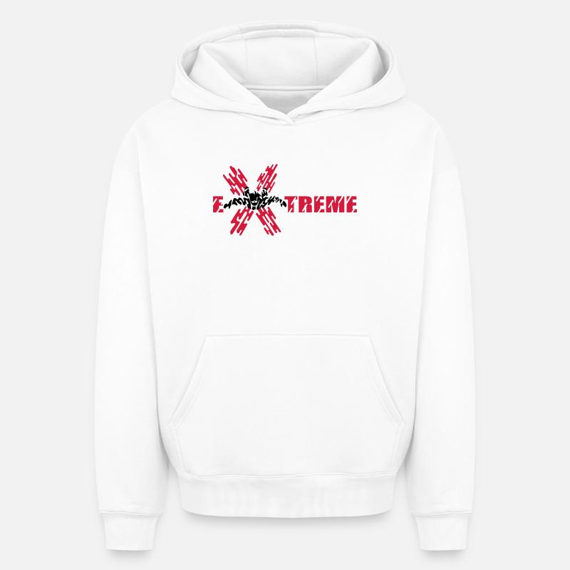 skydiver extreme - Oversized Heavyweight Unisex Hoodie - Weiß