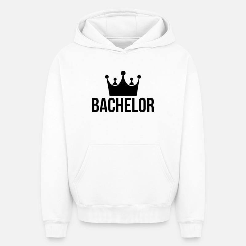 baccalauréat roi cerf - Sweat à capuche unisexe oversize épais SPREAD - blanc