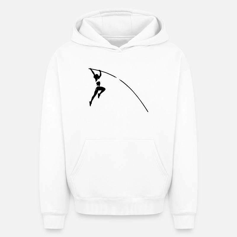 Jump - Sweat à capuche unisexe oversize épais SPREAD - blanc