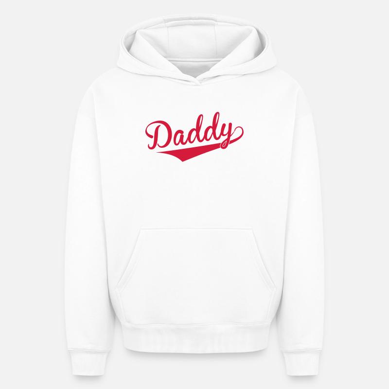 Daddy - Sweat à capuche unisexe oversize épais SPREAD - blanc