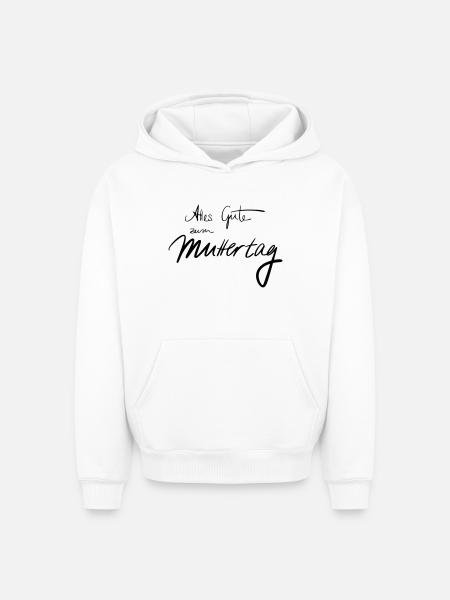 Happy Mothers's Day - Oversized Heavyweight Unisex Hoodie - white