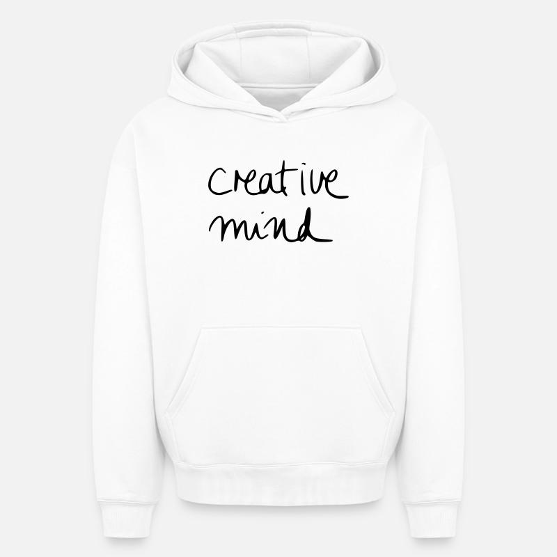 creative mind - Oversized Heavyweight Unisex Hoodie - Weiß