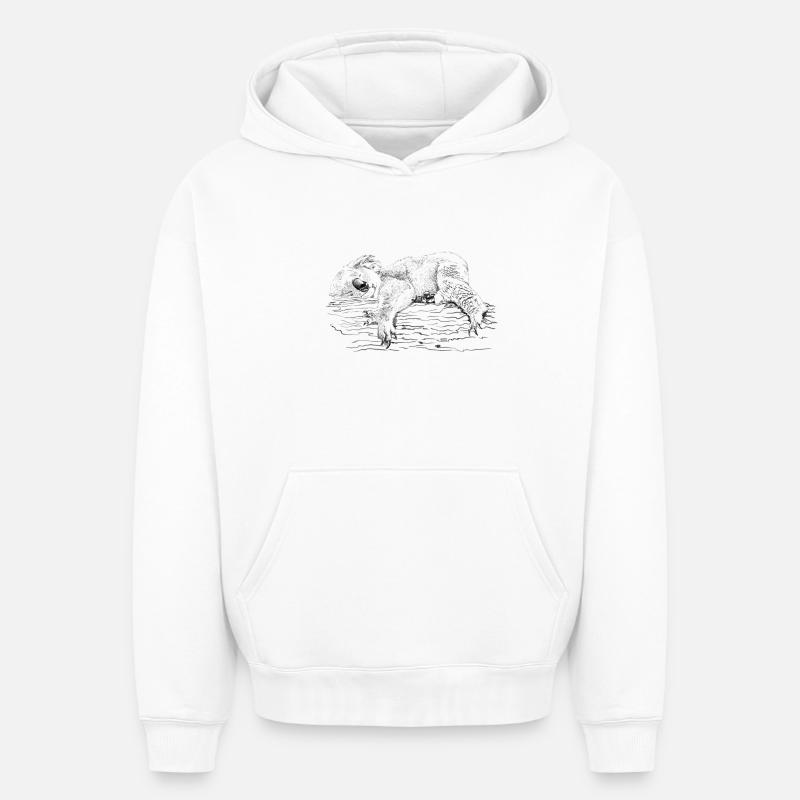 koala bear - Sweat à capuche unisexe oversize épais SPREAD - blanc
