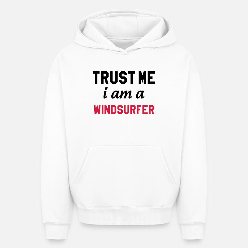 Windsurfen / Windsurfer / Windsurf / Windsurfing - Oversized Heavyweight Unisex Hoodie - Weiß