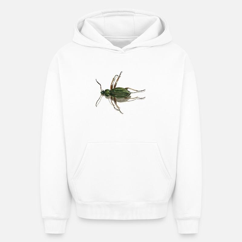 Coléoptère d'or - Sweat à capuche unisexe oversize épais SPREAD - blanc