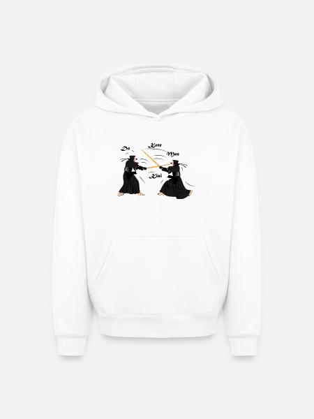 kendo - Oversized Heavyweight Unisex Hoodie - white