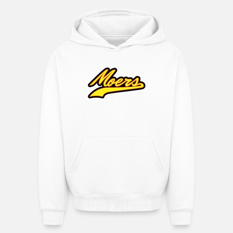Moers - Sweat à capuche unisexe oversize épais SPREAD - blanc