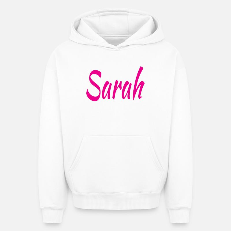 Sarah - Sweat à capuche unisexe oversize épais SPREAD - blanc