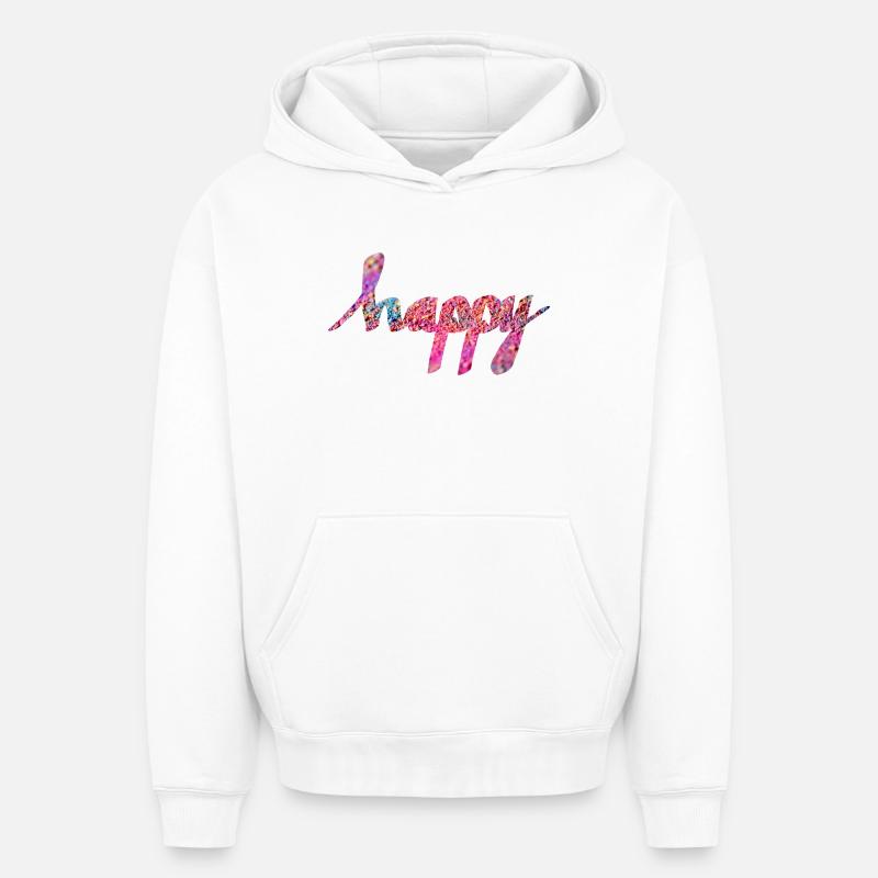 CONTENT - Sweat à capuche unisexe oversize épais SPREAD - blanc