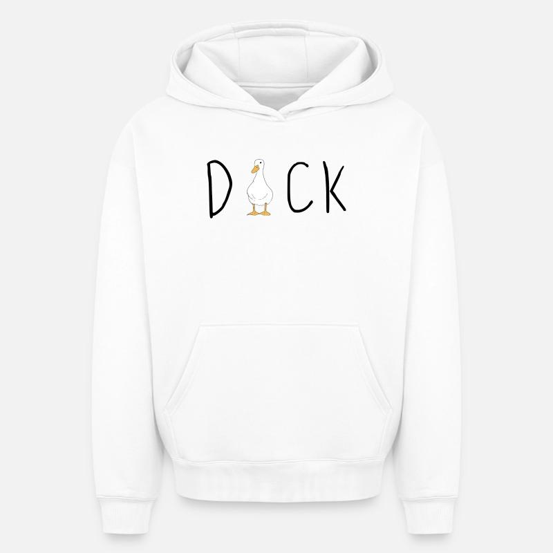 CANARD - Sweat à capuche unisexe oversize épais SPREAD - blanc