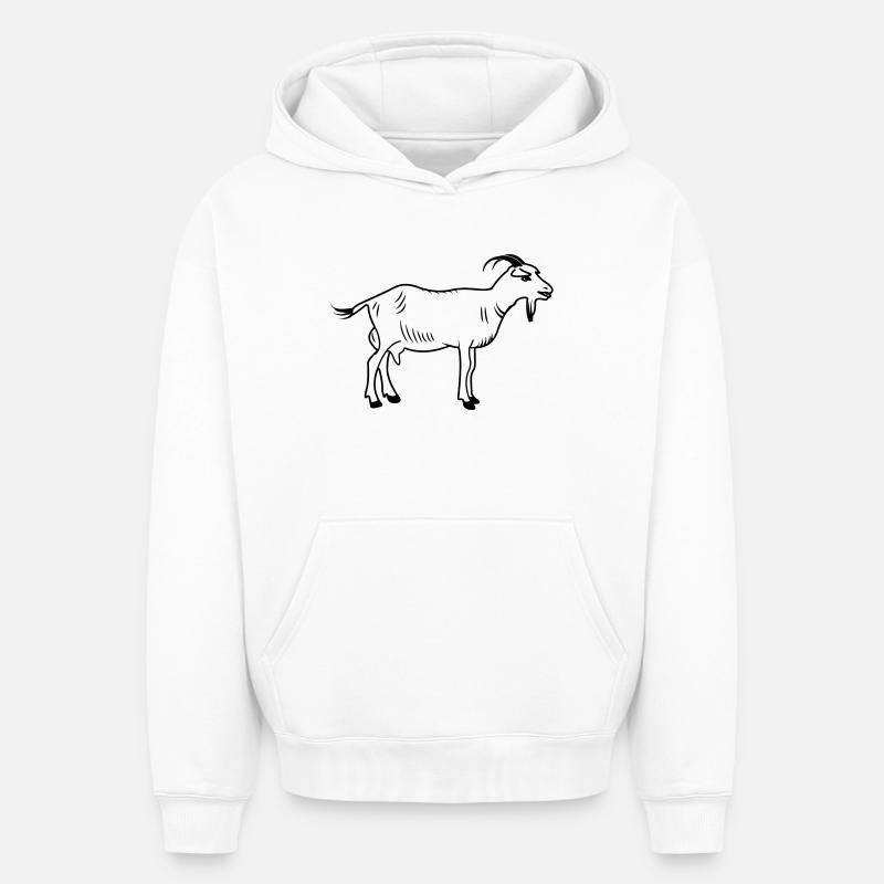 Enfant transparent - Sweat à capuche unisexe oversize épais SPREAD - blanc