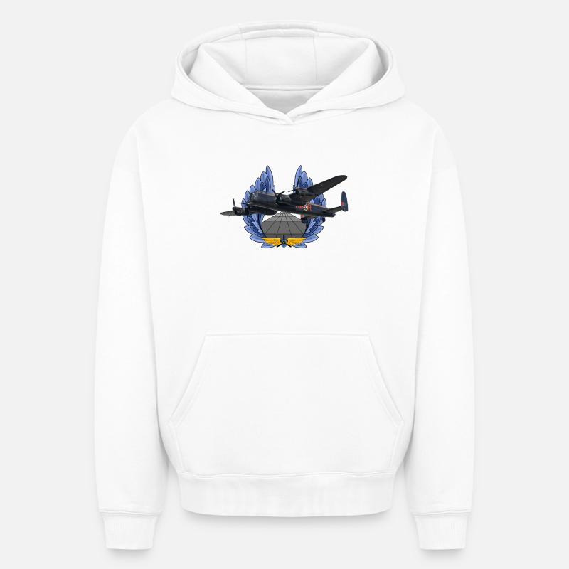 Lancaster - Sweat à capuche unisexe oversize épais SPREAD - blanc