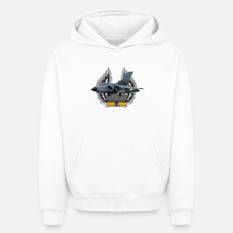 Tornade - Sweat à capuche unisexe oversize épais SPREAD - blanc