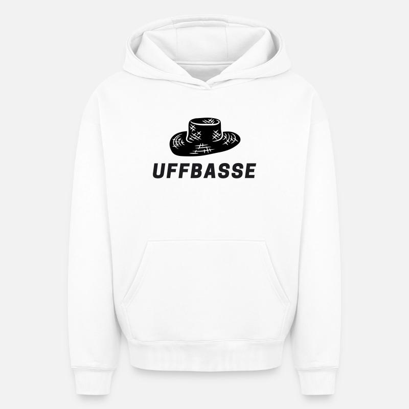 Route des vins - Sweat à capuche unisexe oversize épais SPREAD - blanc