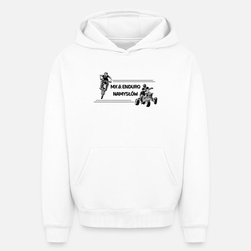 EnduroNamysłów MX&EnduroNamysłów Kollektion - Oversized Heavyweight Unisex Hoodie - Weiß