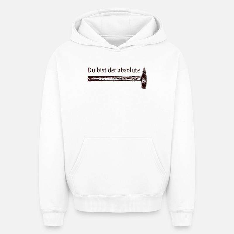 Vous êtes absolument génial - Sweat à capuche unisexe oversize épais SPREAD - blanc
