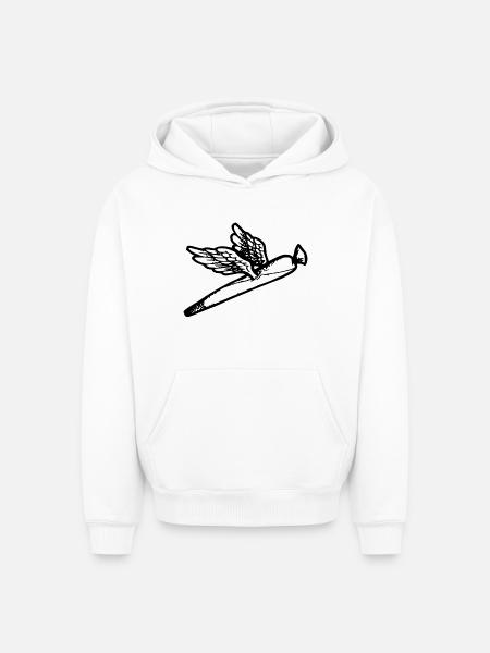 We fly so High - Oversized Heavyweight Unisex Hoodie - white