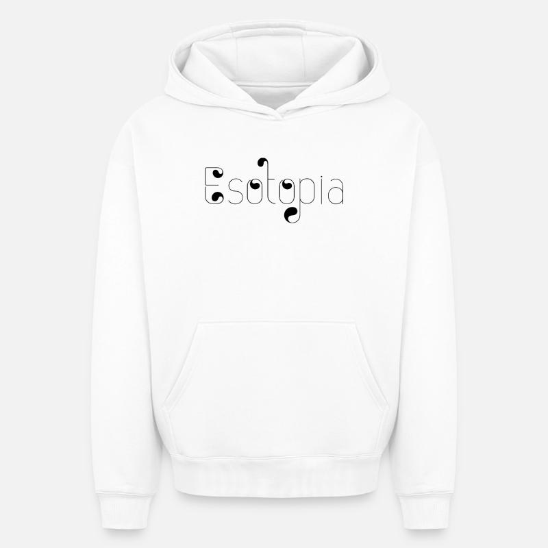 Esotopia - Sweat à capuche unisexe oversize épais SPREAD - blanc