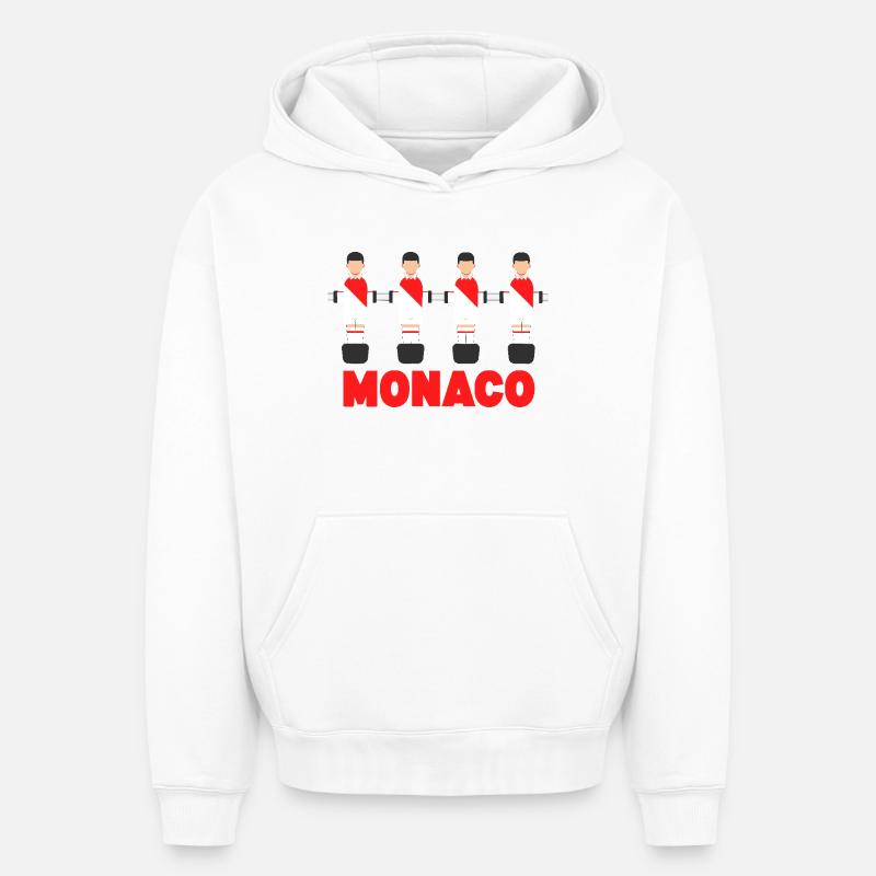 Monaco - Sweat à capuche unisexe oversize épais SPREAD - blanc