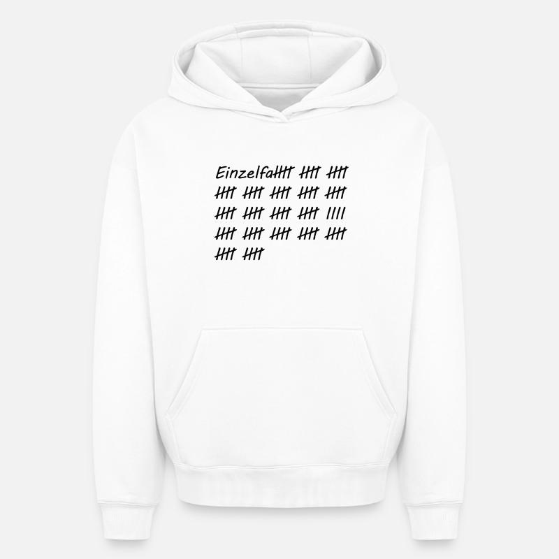 Incident - Sweat à capuche unisexe oversize épais SPREAD - blanc