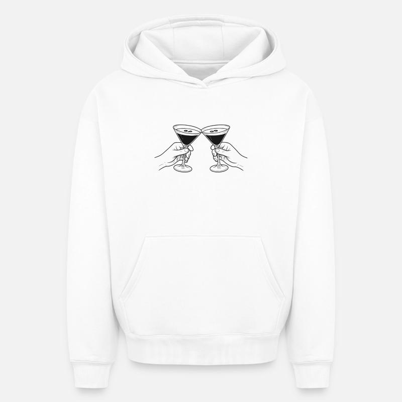 Toast 2 - Sweat à capuche unisexe oversize épais SPREAD - blanc