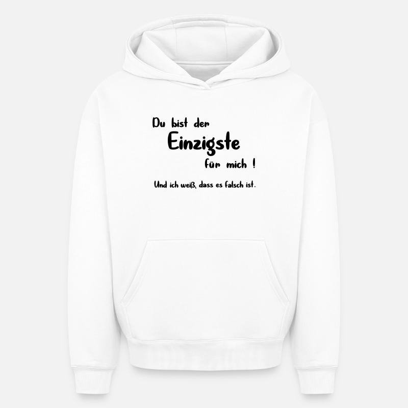 Der Einzigste - Oversized Heavyweight Unisex Hoodie - Weiß