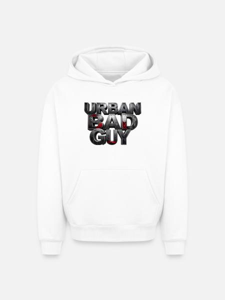 Bad Guy Urban – the player - Oversized Heavyweight Unisex Hoodie - white