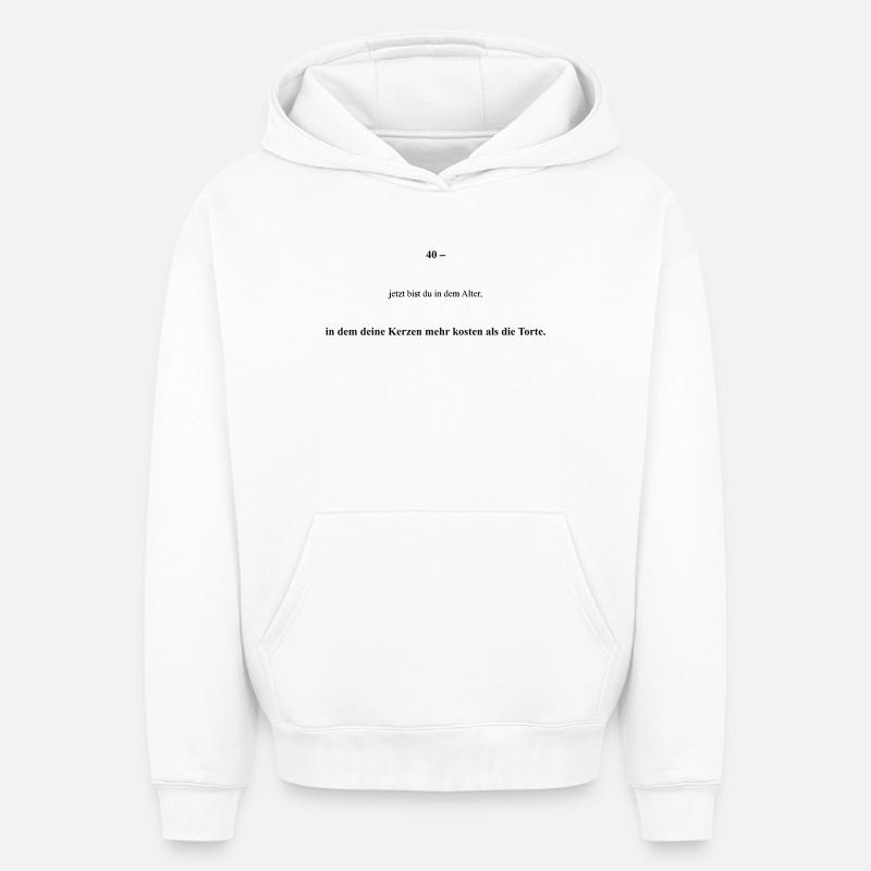 Bitte Design hochladen - Oversized Heavyweight Unisex Hoodie - Weiß