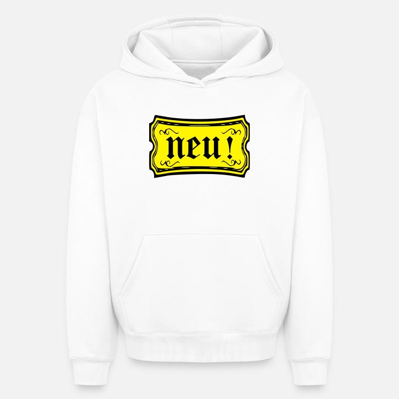 Nouveau - Sweat à capuche unisexe oversize épais SPREAD - blanc