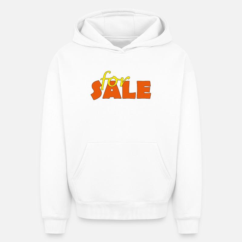 à vendre - Sweat à capuche unisexe oversize épais SPREAD - blanc