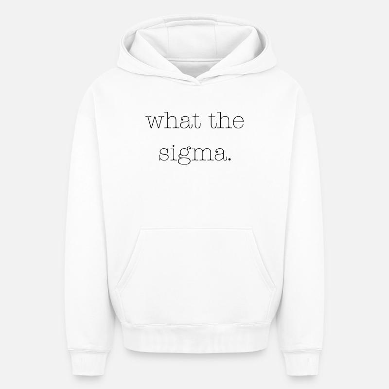 Qu’est-ce que le Sigma - Sweat à capuche unisexe oversize épais SPREAD - blanc