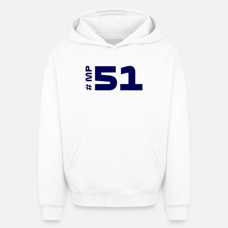 # MP51 - Sweat à capuche unisexe oversize épais SPREAD - blanc