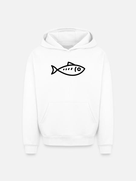 Hering - Oversized Heavyweight Unisex Hoodie - Weiß