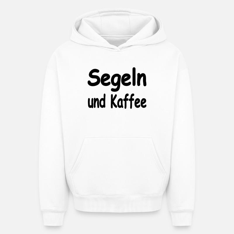 Voile - Sweat à capuche unisexe oversize épais SPREAD - blanc