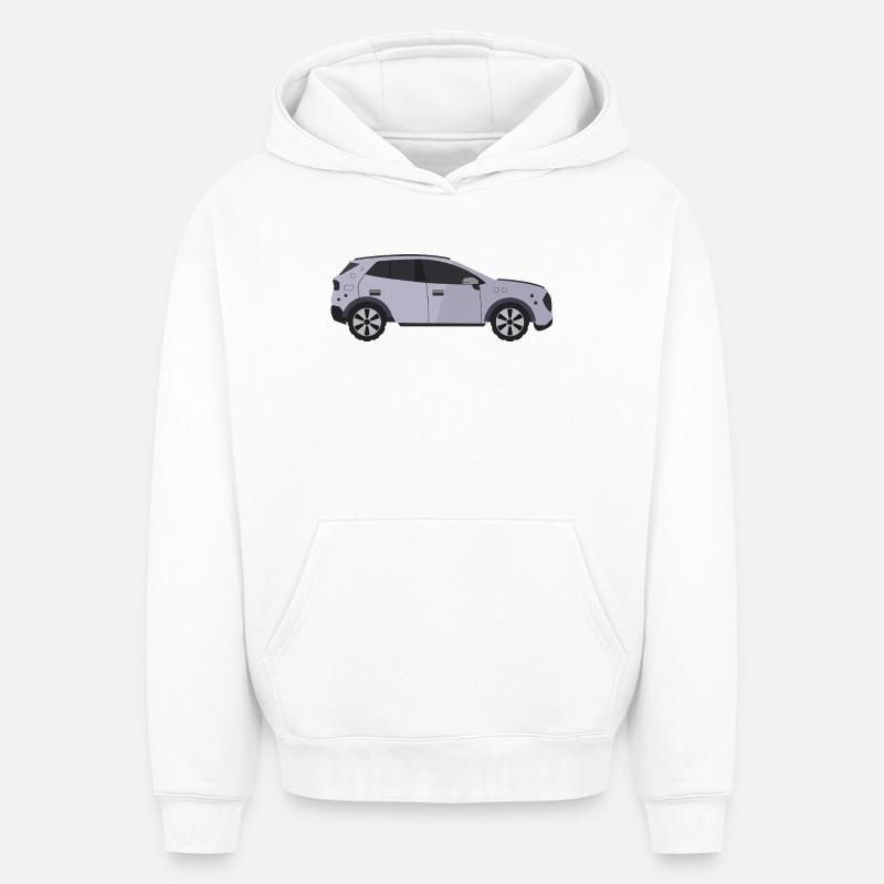 Auto - Oversized Heavyweight Unisex Hoodie - Weiß