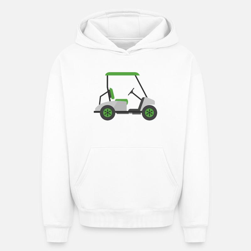 Voiturettes de golf - Sweat à capuche unisexe oversize épais SPREAD - blanc