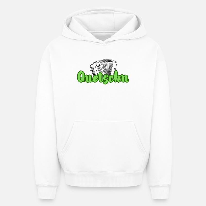Presse - Sweat à capuche unisexe oversize épais SPREAD - blanc