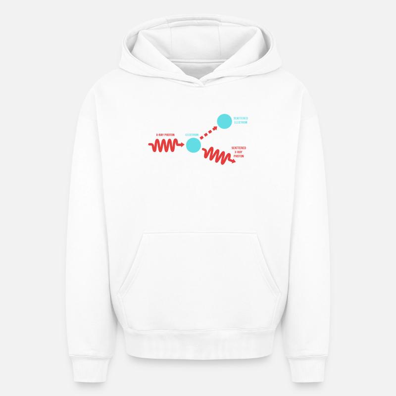 Quantum Physics Quantum Mechanics Quantum Leap - Oversized Heavyweight Unisex Hoodie - white