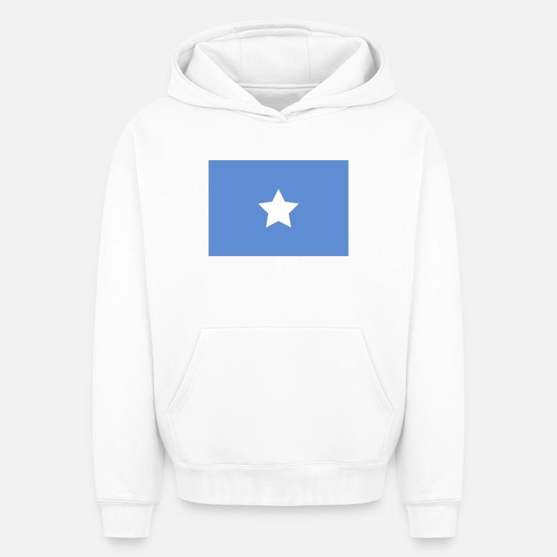 Drapeau somalien - Sweat à capuche unisexe oversize épais SPREAD - blanc