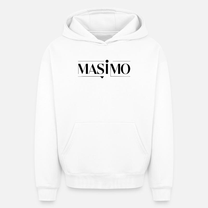 MAS À mon Avis - Sweat à capuche unisexe oversize épais SPREAD - blanc