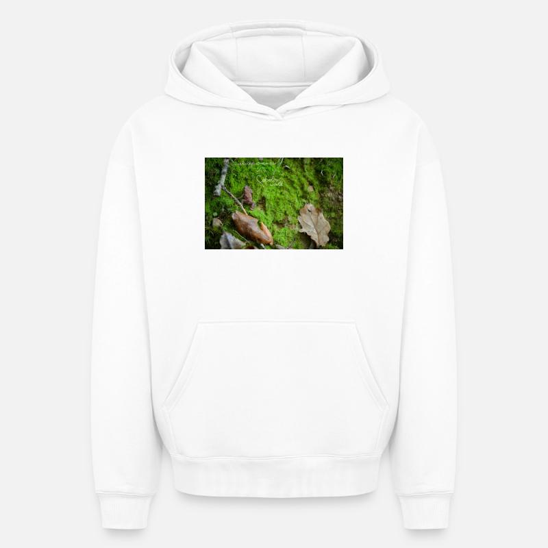 monde fabioleux Froschi - Sweat à capuche unisexe oversize épais SPREAD - blanc